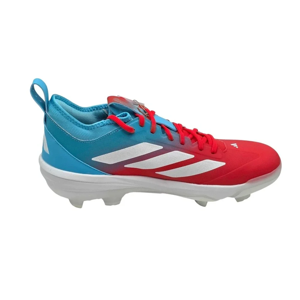 adidas Adizero Impact TPU Candy Baseball Cleats Men's 12 Red Blue NEW JR7826